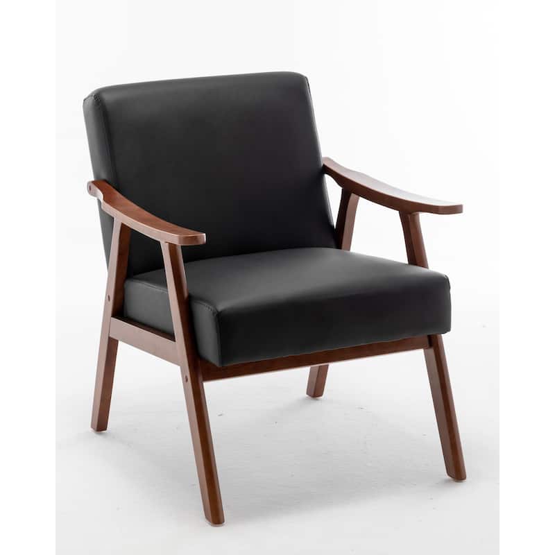Living Room Chair with Solid Wood Frame, Accent Chair Extra-Thick Backrest, Wingback Chair