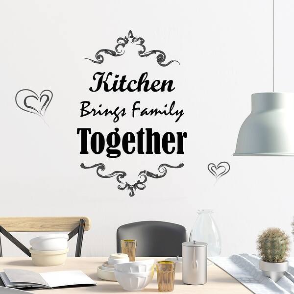 Kitchen Wall Quote Stickers Cafe Vinyl Art Decals decor transfer DIY