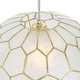 preview thumbnail 12 of 56, Capiz Honeycomb Globe Pendant Light