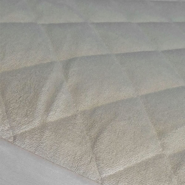 slide 2 of 7, Waterproof Crib Mattress Pad, Quilted, Soft Crib Mattress Protector with Deep Skirt for Cribs and Toddler Beds, 28" x 52"