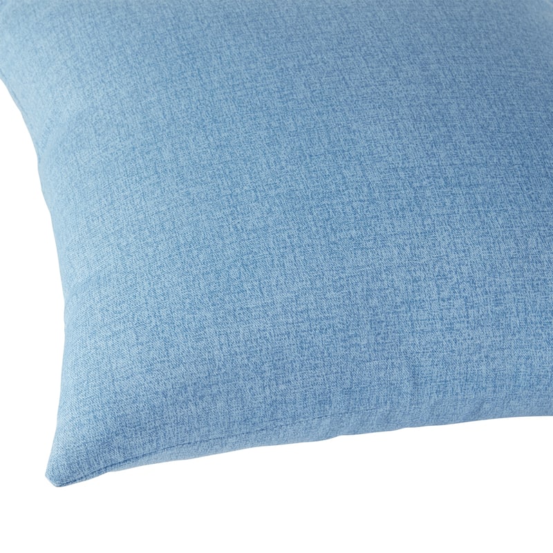Solid Heathered Outdoor Lumbar Pillow (Set of 2)