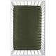 preview thumbnail 1 of 4, Dark Green Woodland Camo Baby Boy Fitted Mini Portable Crib Sheet For Portable Crib Pack Play - Solid Hunter Forest Olive Rustic