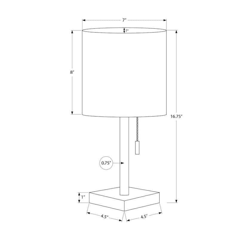 Set of 2 Table Lamps with USB Port and Drum Shade Contemporary Design
