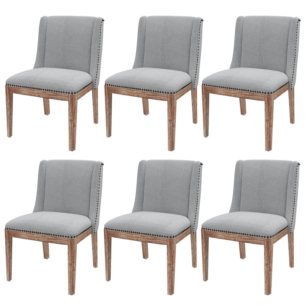 Vintage-Inspired Kitchen Chairs with Curved Backrest Tapered Metal Legs for Dining Room Decor