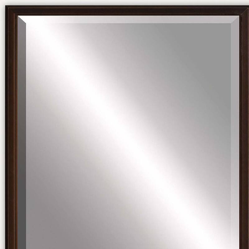 HomeRoots 43" Bronze Wood Accent Mirror - 33.00 in. x 43.00 in. x 3.00 in.