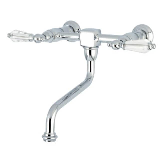 Kingston Brass Wilshire 1.2 GPM Wall Mounted Bridge Bathroom Faucet