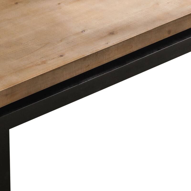 Modern Coffee Table, Black Wooden Coffee Table, Rectangle Cocktail Tea Table for Living Room, 47.6" L* 23.6" W * 16.3" H
