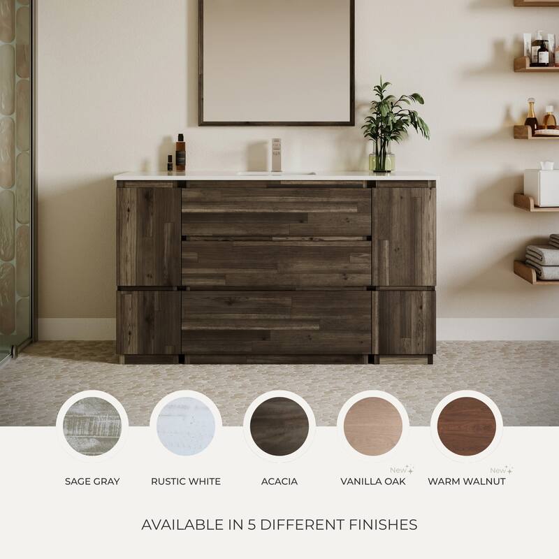 Fresca FCB3136-CWH-U Formosa 36" Wall Mounted Single Basin Vanity Set