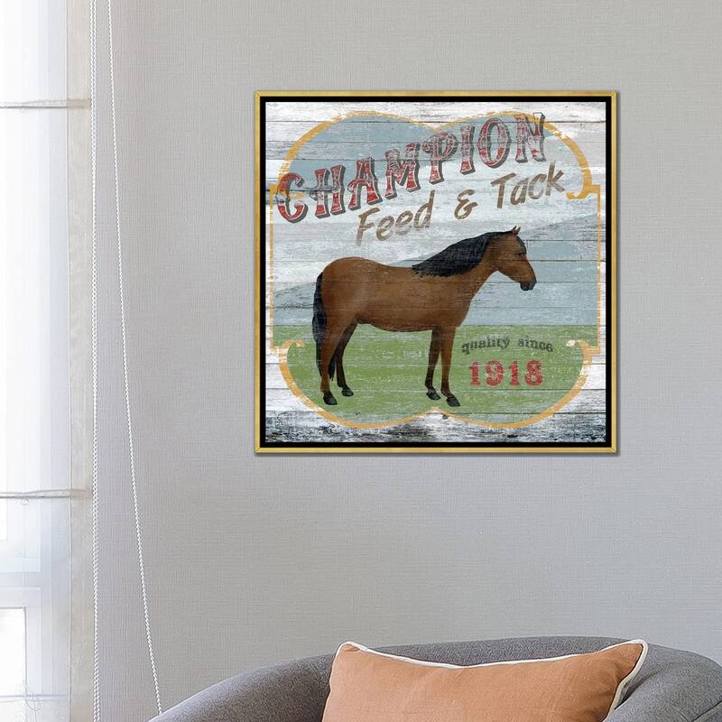 iCanvas "Farm Supply I" by June Erica Vess Framed
