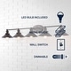 preview thumbnail 119 of 176, JONATHAN Y Florence Metal Shade Sconce