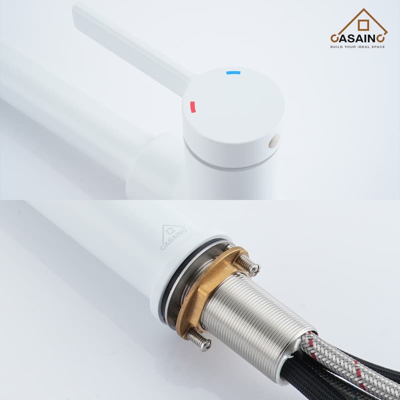Single Handle Pull-Down Sprayer Kitchen Faucet