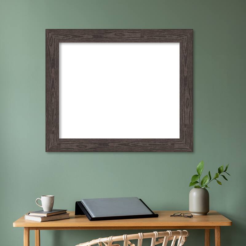 Amanti Art Bridge Black Framed Dry Erase Magnetic Board