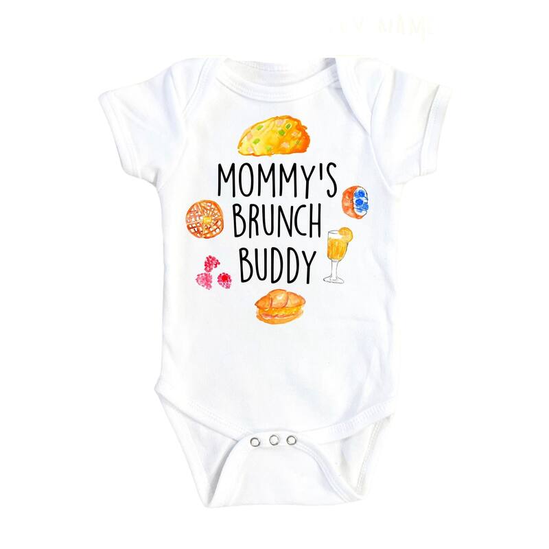 Brunch Mommy - Baby Boy Girl Clothes Infant Bodysuit Funny Cute Newborn - Natural - 0-3M