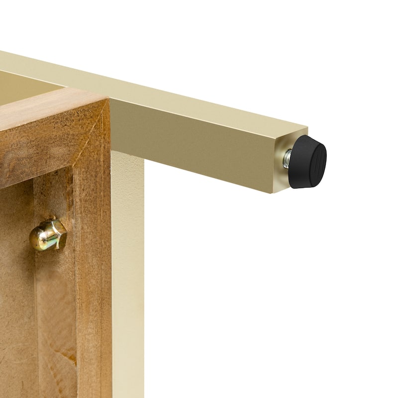 Retro Console Table with Striking Geometric Design for Entryway