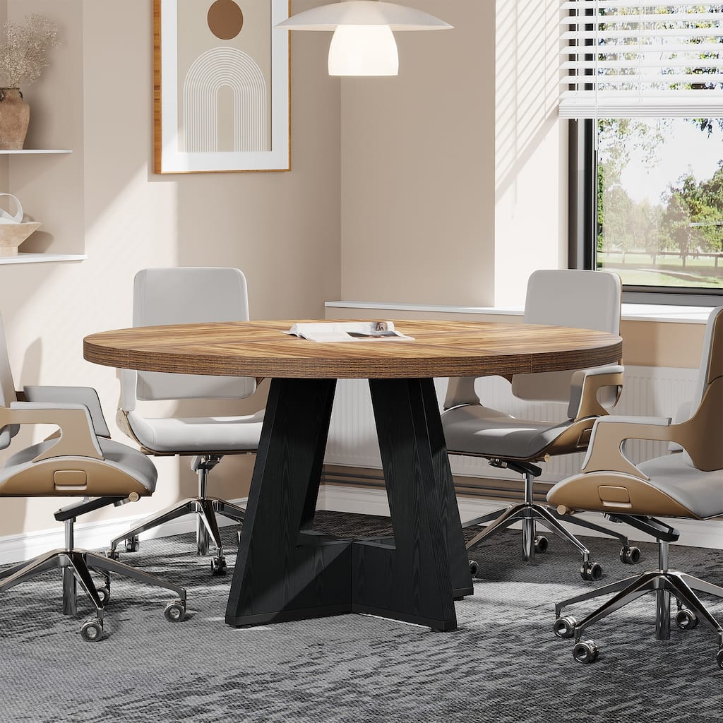 47-Inch Round Conference Table/Desk for Meeting/Seminar/Training Room