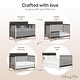 preview thumbnail 5 of 3, Dream On Me Owen 5-in-1 Convertible Crib, Matte Black - Matte Black