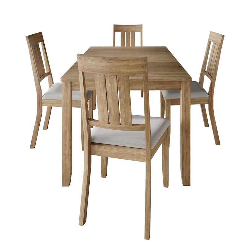 CraftPorch Classic 5-piece Wooden Dining Set