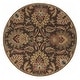 preview thumbnail 61 of 75, Handmade Tami Transitional Wool Area Rug Dark Brown - 6' Round - Runner/Round