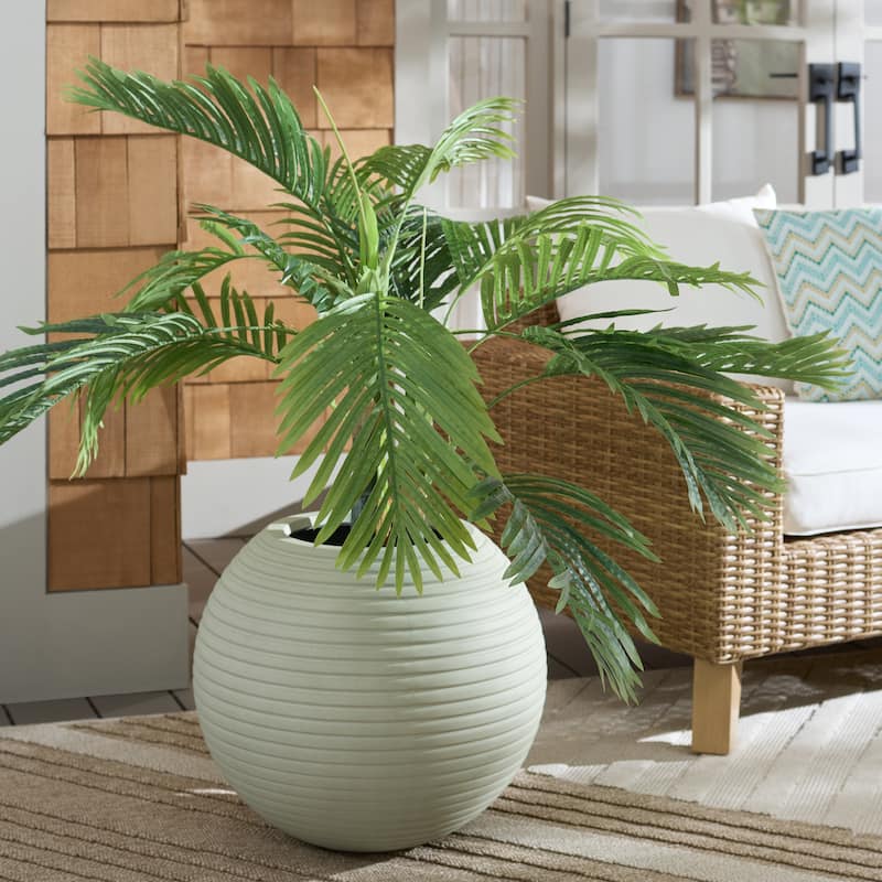 SAFAVIEH Outdoor Living Mora Planter Pot - 20"W x 20"D x 18"H - Sage