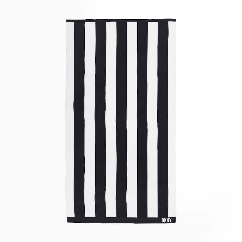 DKNY Cabana Stripe 4-piece Beach Towel and Tote Bag Set