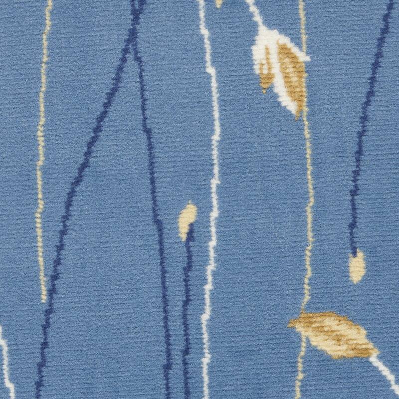 Loheb Power Loomed Geometric Floral Area Rug By HomeRoots - 63' X '63' X '0.5