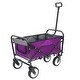 preview thumbnail 40 of 62, Foldable Wagon Cart with Strapping System, Utility Wagon Cart for Camping Shopping Sports Gardeing Fishing All-Terrain Wheels