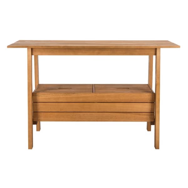 SAFAVIEH Outdoor Living Bertie Tea Trolley - 48" x 20" x 31.9" - 48" x 20" x 31.9"
