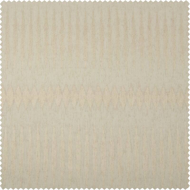 Exclusive Fabrics Polaris Patterned Linen Sheer Curtain (1 Panel)