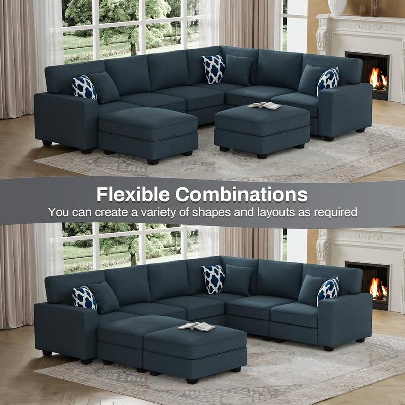 8PCS Modular Flexible Combination Sectional