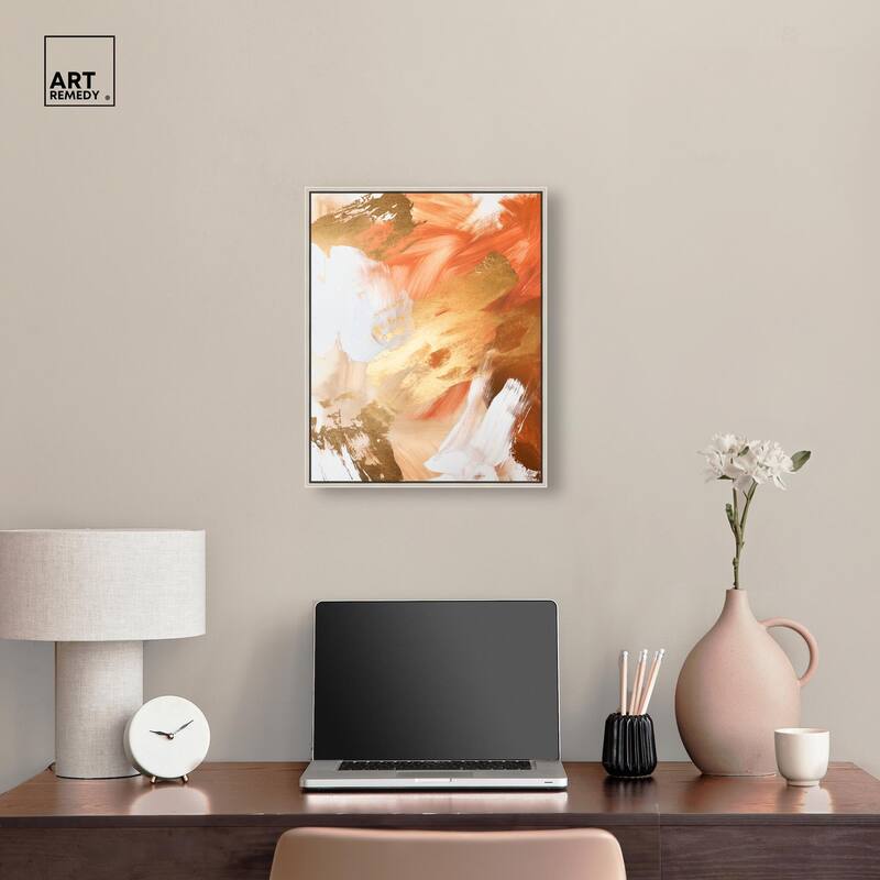 Golden Yellow Citrus Burst II Canvas by Art Remedy
