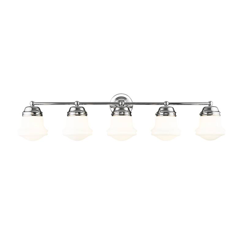 Z-Lite Vaughn 5 Light 41" Wide Bathroom Vanity Light with Frosted