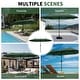 preview thumbnail 31 of 54, 13 ft Patio Umbrella with Base Double-Sided Rectangular Outdoor Deck Umbrella