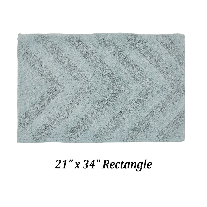 Better Trends Bathroom Rug 100% Cotton Tufted Water Absorbent Bath Rug for Shower, Sink Bath Mats Machine Wash Hugo Collection
