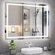 preview thumbnail 47 of 61, LED Bathroom Vanity Mirror Wall Mounted with Double Light Strip, 3-Color Dimmable, Anti-Fog, HD Tempered Glass, UL-Listed, ETL
