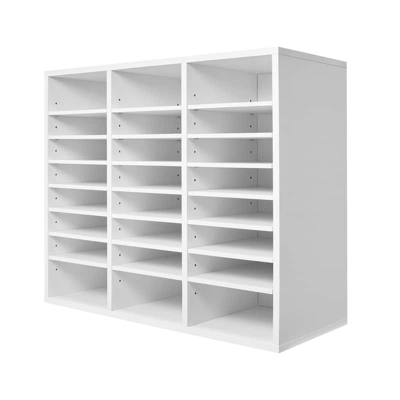 Multi-Purpose Office Literature Organizers with 24 Compartments and Adjustable Shelves Perfect Addition to Any Space