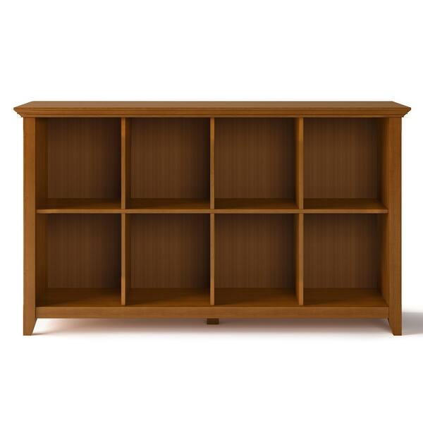 Wyndenhall Normandy Solid Wood 33 Inch X 57 Inch Rustic 8 Cube Storage Sofa Table 57 W X 15 75 D X 33 H On Sale Overstock 12203118