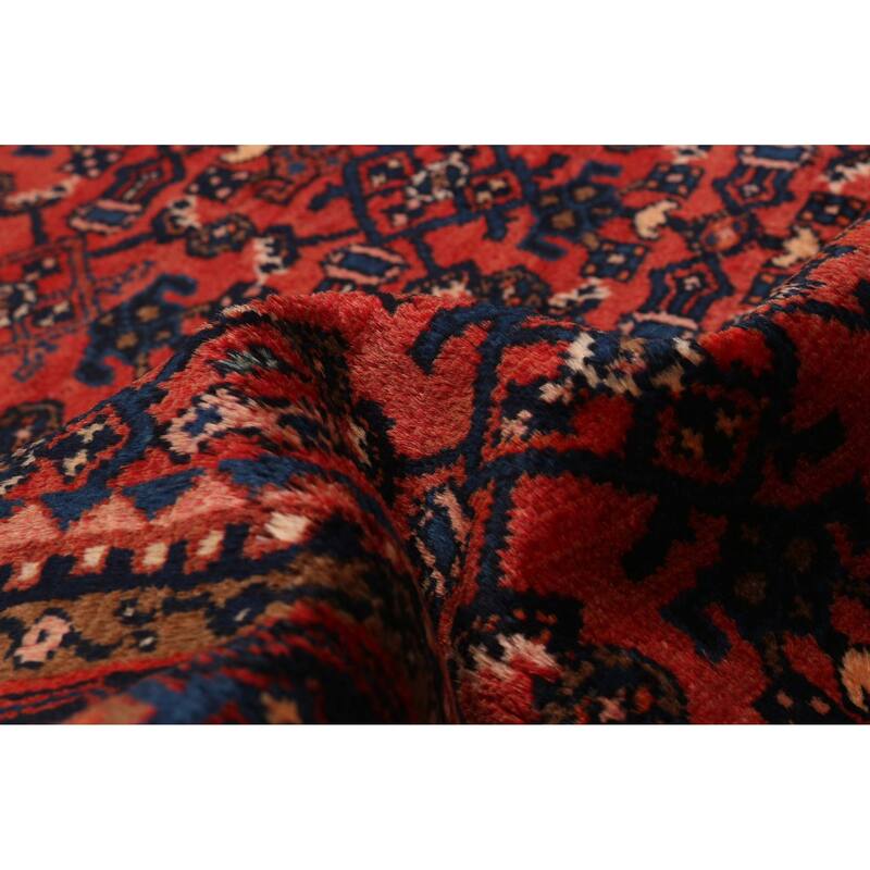 ECARPETGALLERY Hand-knotted Andelz Red Wool Rug - 3'5 x 9'8