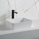 preview thumbnail 11 of 9, Karran Quattro Vibrant Matte White Acrylic 18 in. Rectangular Bathroom Vessel Sink