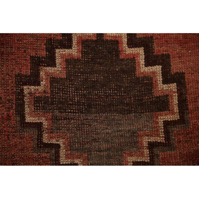 Vegetable Dye Lori Persian Antique Area Rug Handmade Wool Carpet - 3'10"x 6'10"
