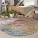 preview thumbnail 125 of 143, Nourison Modern Abstract Sublime Area Rug Sealife - Round - 5'3" Round