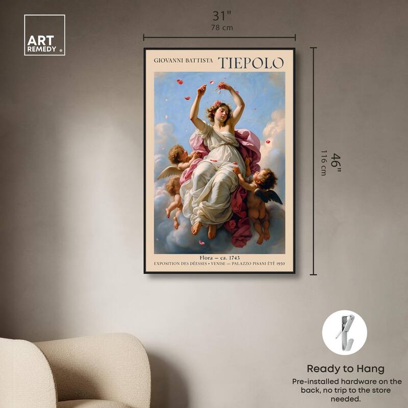 Flora in the Venetian Sky Canvas by Art Remedy