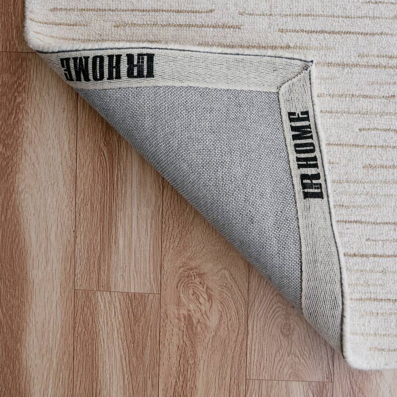 Sevita Contemporary Brushstroke Striped Area Rug