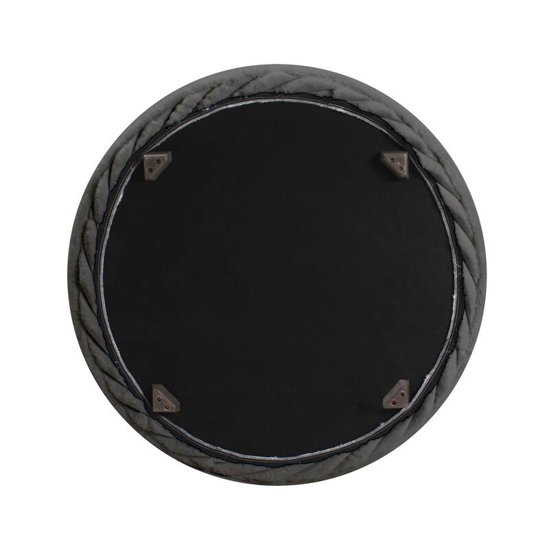 Universal Round Ottoman Shar Pei White