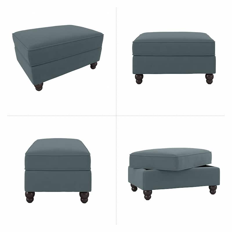 Bush Furniture Coventry Large Upholstered Storage Ottoman
