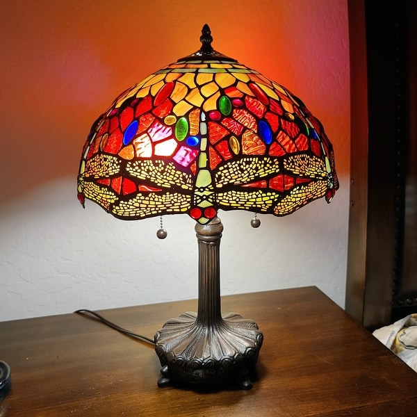 dragonfly tiffany style table lamp