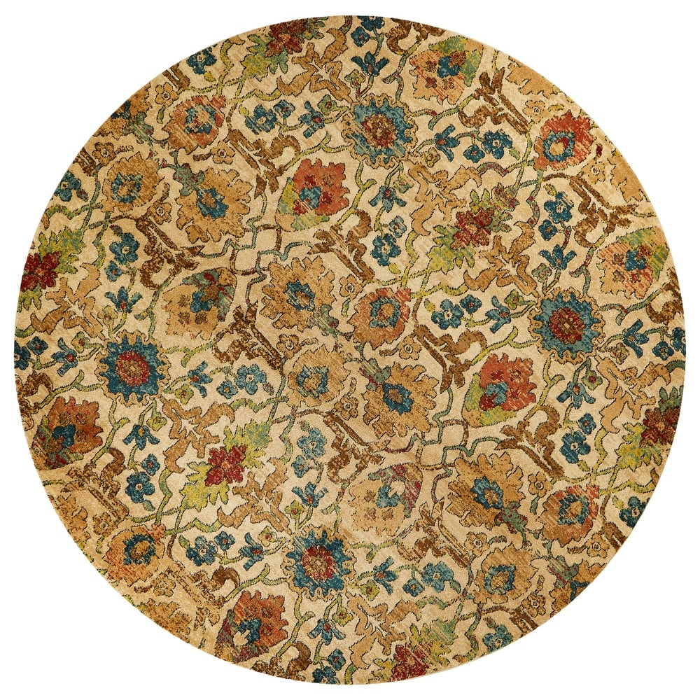 Kas Rugs Casablanca Mid-Century Floral Area Rug