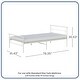 preview thumbnail 26 of 24, BK Furniture Seattle Metal Twin Bed