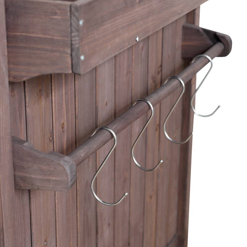 75.4" Rolling Outdoor Kitchen Island with Stainless Steel Top, Premium Solid Wood Grill Cart with Sink and Wheels for Outdoor