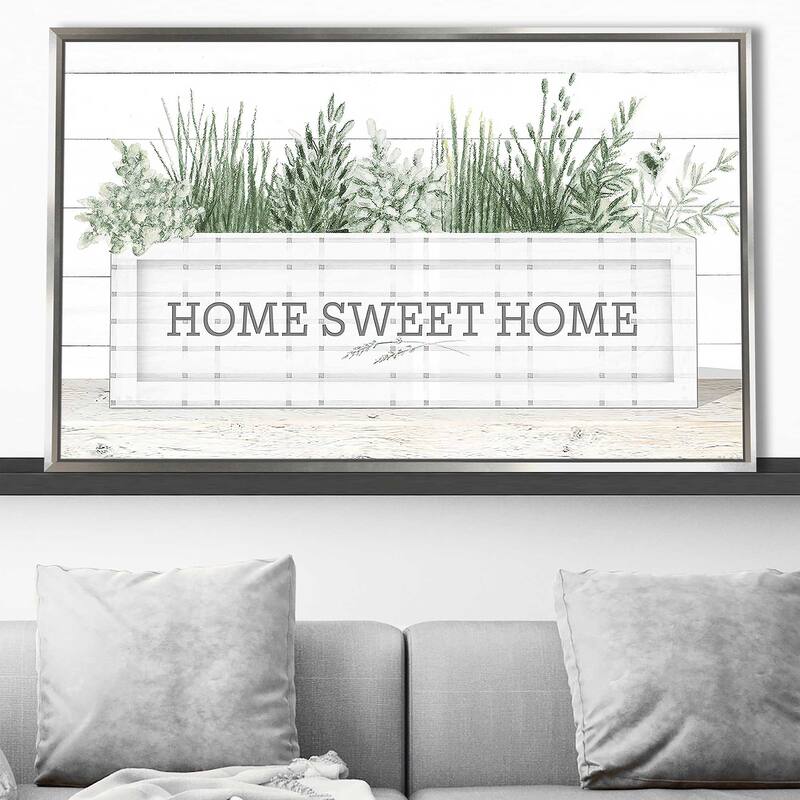 "Home Sweet Home" Print on Floating Canvas