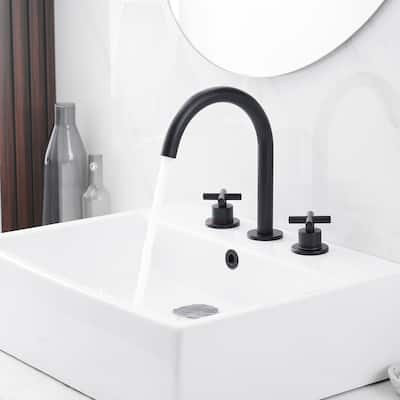 Three Hole Two Handle Bathroom Faucet